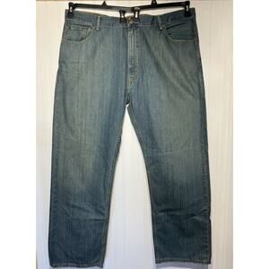 Levis 44 x 32 559 Relaxed Straight Medium Rinse Denim Jeans